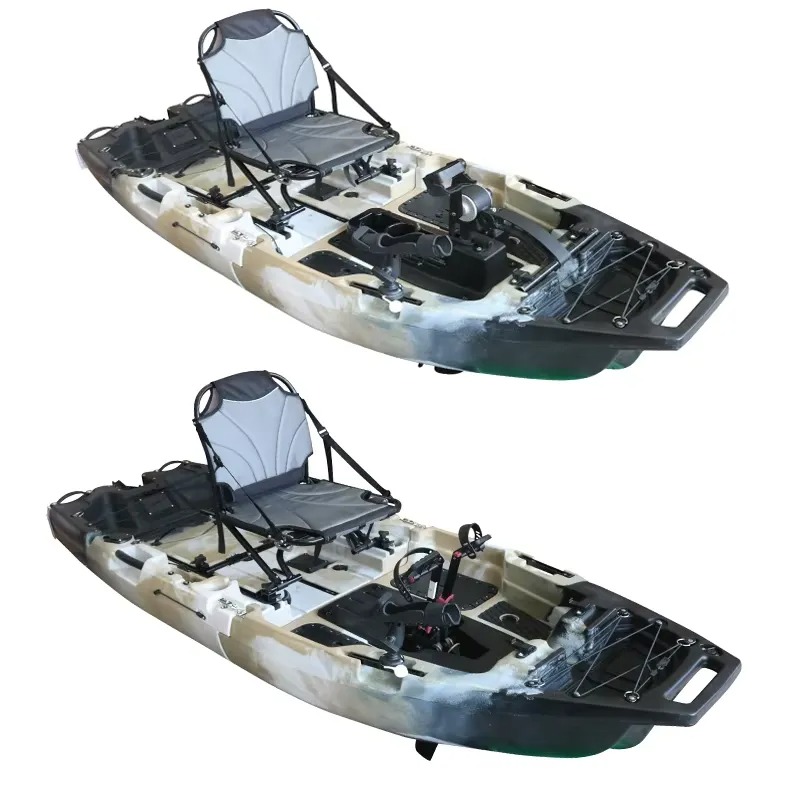 قارب كاياك بطول 8 أقدام بمقعد  - مراجعة Fishing Kayak Pedal Drive وسعره