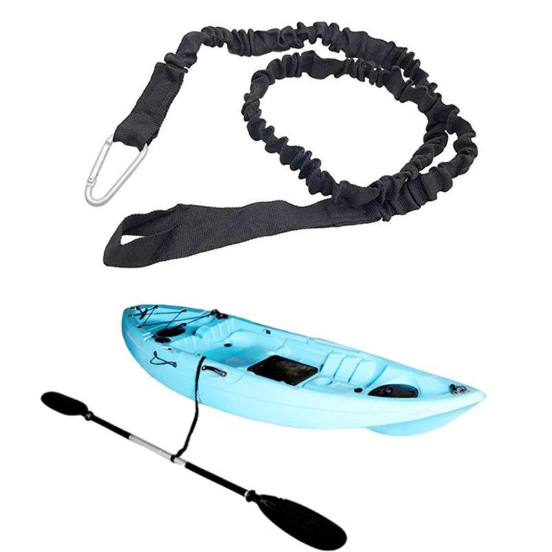 قابل للتعديل مطاطا كاياك قضيب  - مراجعة Fishing Kayak Paddle Leash وسعره