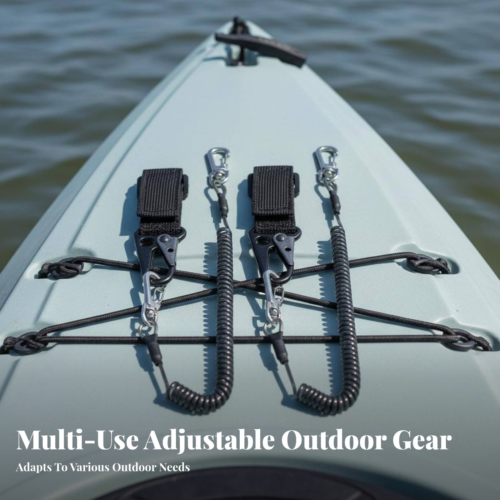 حبل قابل للسحب وقابل للتعديل،  - مراجعة Fishing Kayak Paddle Leash وسعره